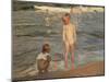 Bathing Children at the Beach of Valencia, 1910-Joaquin Sorolla-Mounted Giclee Print