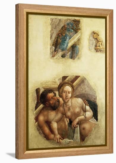 Bathing Couple-Albrecht Altdorfer-Framed Premier Image Canvas