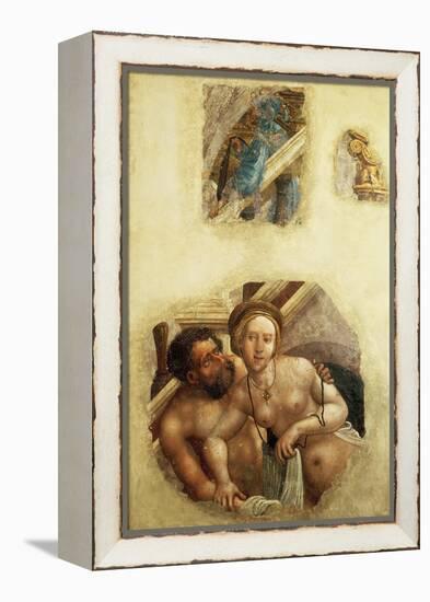 Bathing Couple-Albrecht Altdorfer-Framed Premier Image Canvas