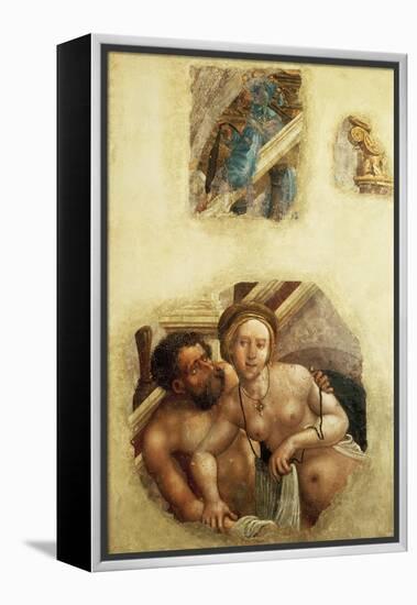 Bathing Couple-Albrecht Altdorfer-Framed Premier Image Canvas