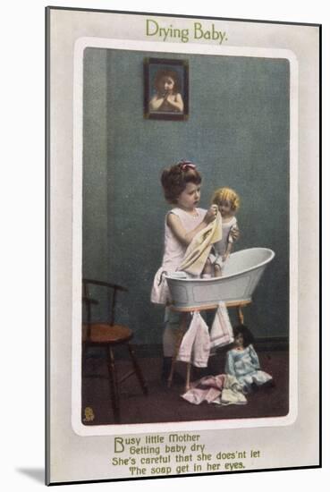 Bathing Dolly (Photo)-null-Mounted Art Print
