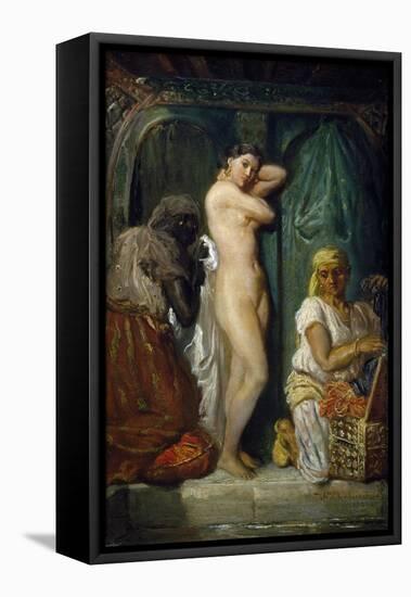 Bathing in Seraglio, 1849-Theodore Chasseriau-Framed Premier Image Canvas