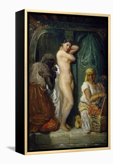 Bathing in Seraglio, 1849-Theodore Chasseriau-Framed Premier Image Canvas