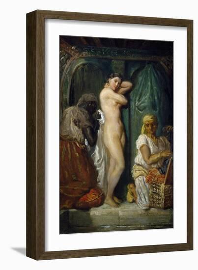 Bathing in Seraglio, 1849-Theodore Chasseriau-Framed Giclee Print