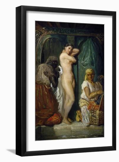 Bathing in Seraglio, 1849-Theodore Chasseriau-Framed Giclee Print