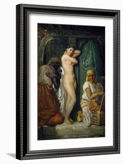 Bathing in Seraglio, 1849-Theodore Chasseriau-Framed Giclee Print