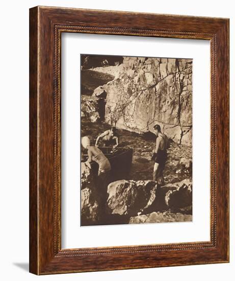 'Bathing in the Adriatic', 1937-Unknown-Framed Photographic Print