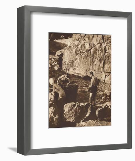 'Bathing in the Adriatic', 1937-Unknown-Framed Photographic Print