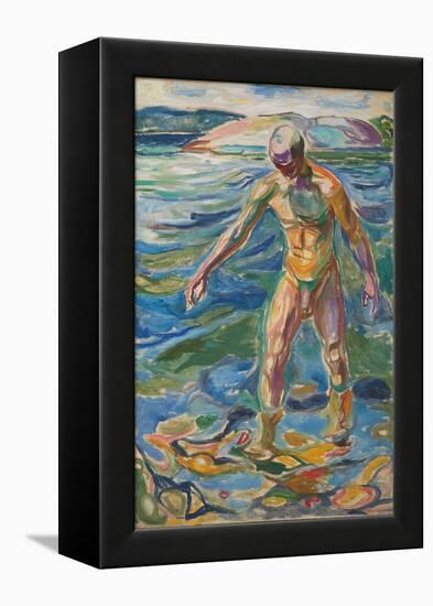 Bathing Man, 1918 (Oil on Canvas)-Edvard Munch-Framed Premier Image Canvas