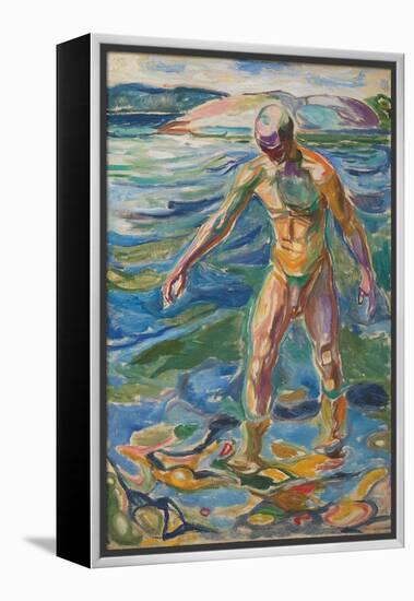 Bathing Man, 1918 (Oil on Canvas)-Edvard Munch-Framed Premier Image Canvas