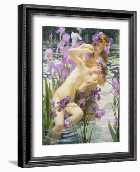 Bathing Nymphs-Gaston Bussiere-Framed Giclee Print