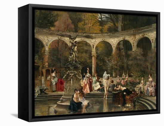 Bathing of Court Ladies in the 18th Century, 1888-Francois Flameng-Framed Premier Image Canvas