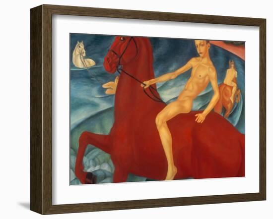 Bathing of the Red Horse, 1912-Kosjma Ssergej Petroff-Wodkin-Framed Giclee Print