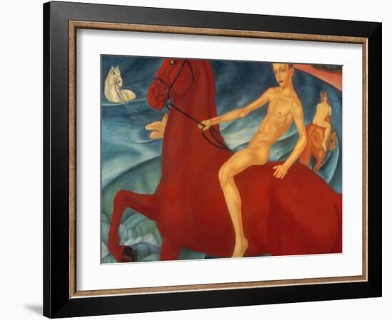 Bathing of the Red Horse, 1912-Kosjma Ssergej Petroff-Wodkin-Framed Giclee Print