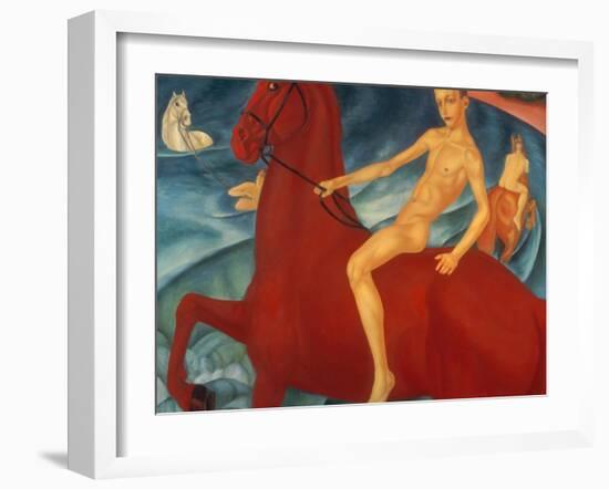 Bathing of the Red Horse, 1912-Kosjma Ssergej Petroff-Wodkin-Framed Giclee Print