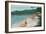 Bathing on Beach, Lake Tahoe-null-Framed Art Print