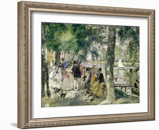 Bathing on the Seine (La Grenouillere) , 1869-Pierre-Auguste Renoir-Framed Giclee Print