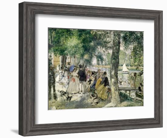 Bathing on the Seine (La Grenouillere) , 1869-Pierre-Auguste Renoir-Framed Giclee Print