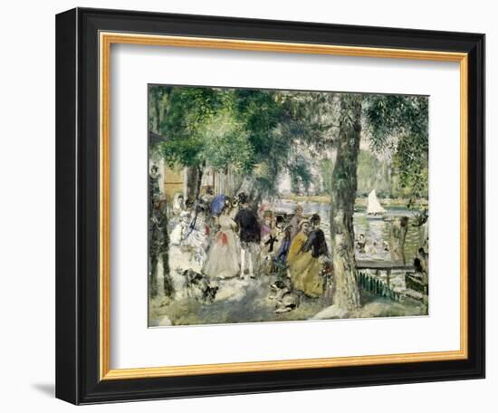 Bathing on the Seine (La Grenouillere) , 1869-Pierre-Auguste Renoir-Framed Giclee Print