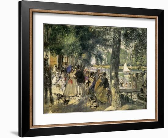 Bathing on the Seine, La Grenouillere, 1869-Pierre-Auguste Renoir-Framed Art Print