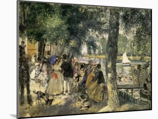 Bathing on the Seine, La Grenouillere, 1869-Pierre-Auguste Renoir-Mounted Art Print