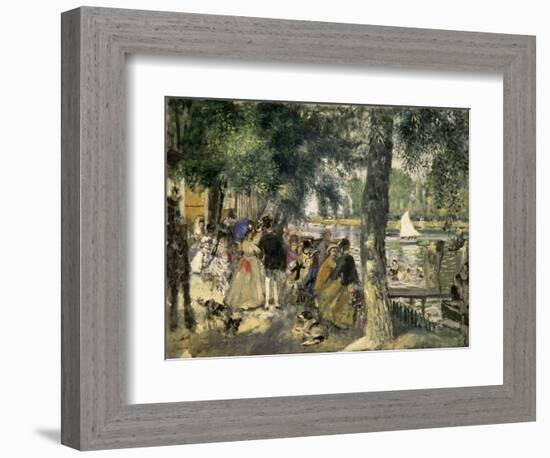 Bathing on the Seine, La Grenouillere, 1869-Pierre-Auguste Renoir-Framed Art Print