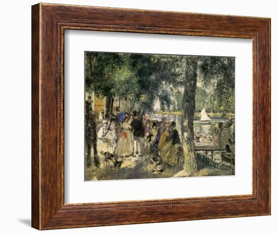 Bathing on the Seine, La Grenouillere, 1869-Pierre-Auguste Renoir-Framed Art Print