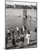 Bathing Pool, Dinard, Brittany, France, 20th Century-null-Mounted Photographic Print