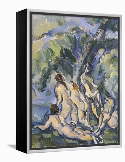 Bathing Study for Les Grandes Baigneuses, circa 1902-1906-Paul Cézanne-Framed Premier Image Canvas