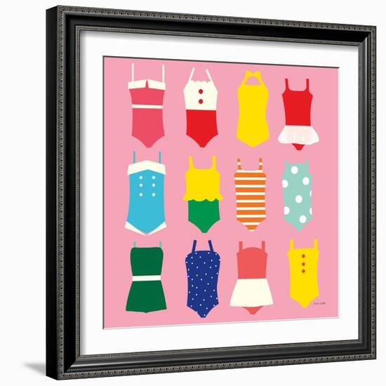 Bathing Suits Galore-Ann Kelle-Framed Art Print