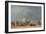 Bathing Time at Deauville, 1865 (Oil on Wood)-Eugene Louis Boudin-Framed Giclee Print