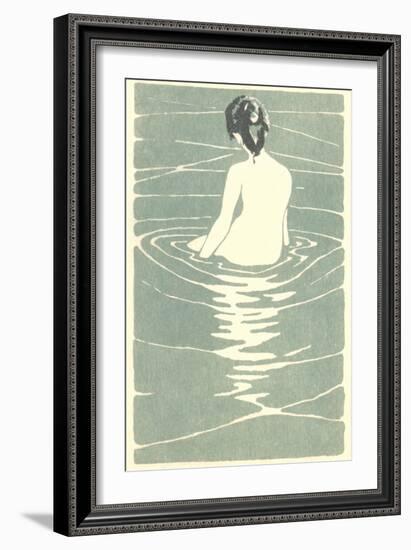 Bathing Woman-null-Framed Art Print
