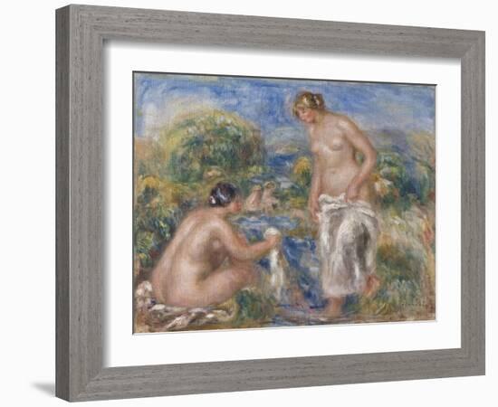 Bathing Women-Pierre-Auguste Renoir-Framed Giclee Print
