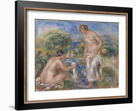 Bathing Women-Pierre-Auguste Renoir-Framed Giclee Print