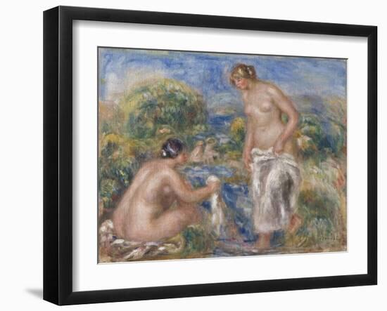 Bathing Women-Pierre-Auguste Renoir-Framed Giclee Print