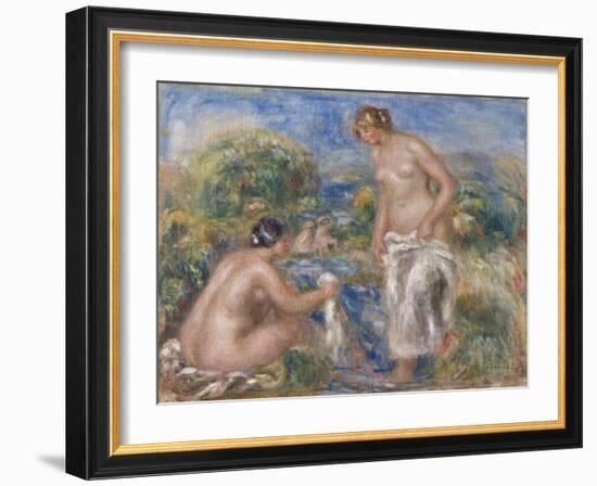 Bathing Women-Pierre-Auguste Renoir-Framed Giclee Print