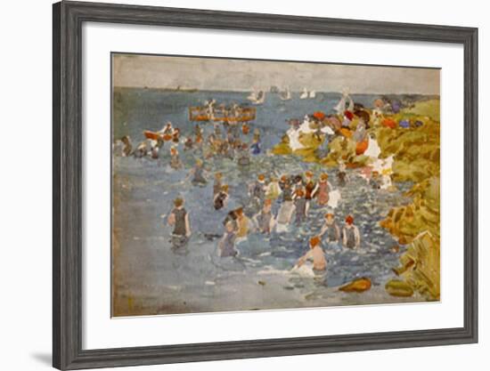 Bathing-Maurice Brazil Prendergast-Framed Art Print