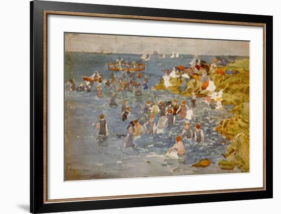 Bathing-Maurice Brazil Prendergast-Framed Art Print