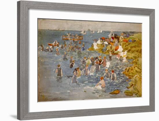 Bathing-Maurice Brazil Prendergast-Framed Art Print