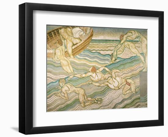 Bathing-Duncan Grant-Framed Premium Giclee Print