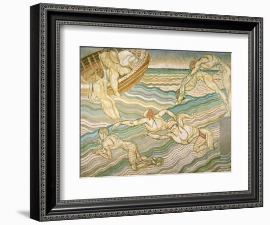 Bathing-Duncan Grant-Framed Giclee Print