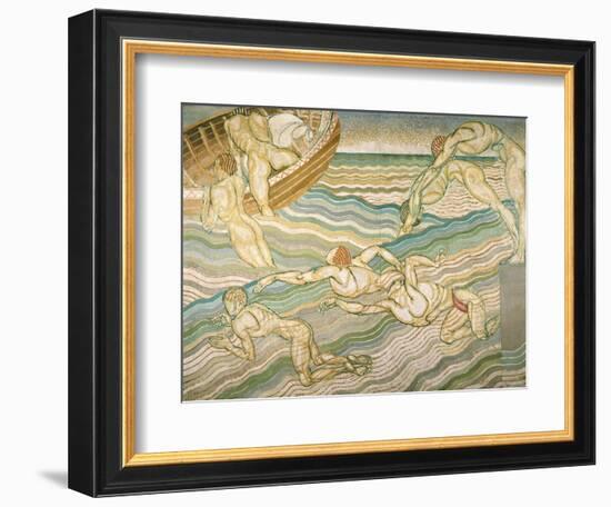 Bathing-Duncan Grant-Framed Giclee Print