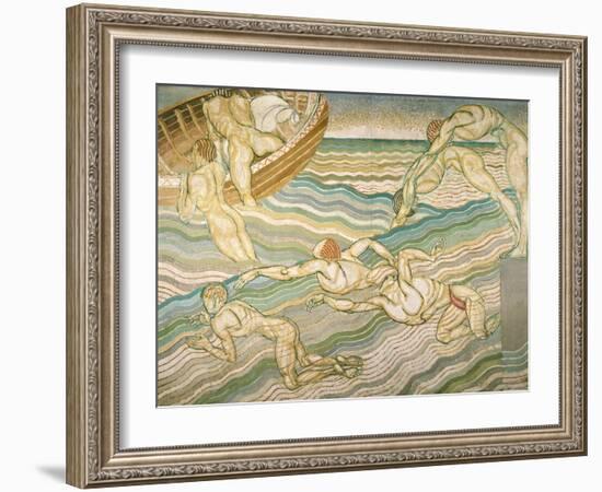 Bathing-Duncan Grant-Framed Giclee Print