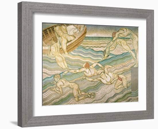 Bathing-Duncan Grant-Framed Giclee Print