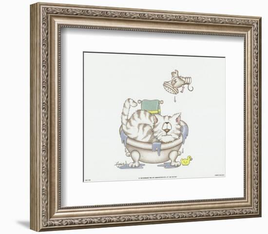 Bathroom Cats IV-A^ Langston-Framed Art Print