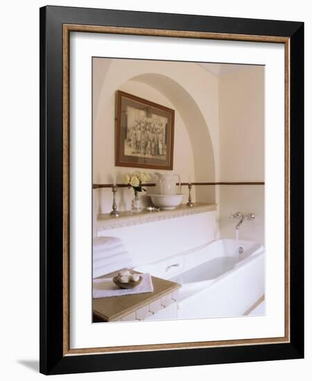 Bathroom Detail in One of the En-Suite Guest Bedrooms, Samode Palace Hotel, Samode, India-John Henry Claude Wilson-Framed Photographic Print