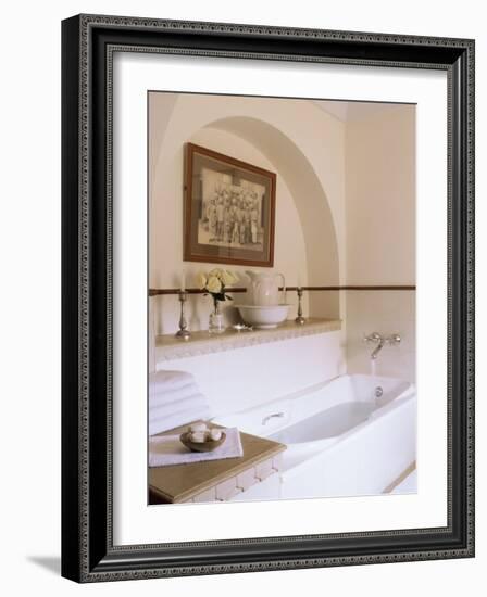 Bathroom Detail in One of the En-Suite Guest Bedrooms, Samode Palace Hotel, Samode, India-John Henry Claude Wilson-Framed Photographic Print