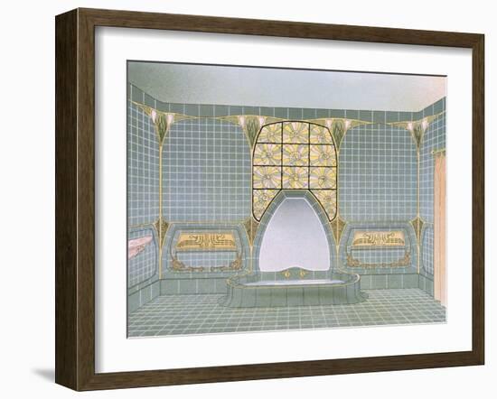 Bathroom Interior Designed by Henri Sauvage and Sarazin, from 'Documents D'Art Moderne', 1900-03-null-Framed Giclee Print