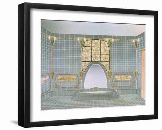 Bathroom Interior Designed by Henri Sauvage and Sarazin, from 'Documents D'Art Moderne', 1900-03-null-Framed Giclee Print