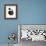 Bathroom Puns VI Black-Becky Thorns-Framed Art Print displayed on a wall